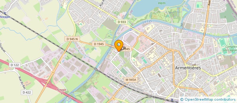 localisation de l'entreprise ELYES.FR  ARMENTIERES