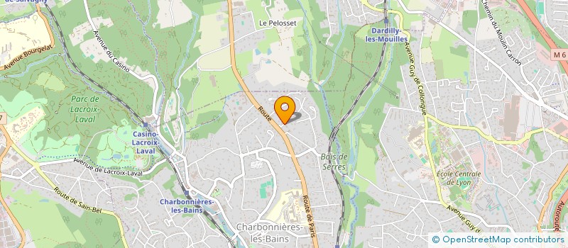 localisation de l'entreprise ELYFEC INGENIERIE  CHARBONNIERES-LES-BAINS