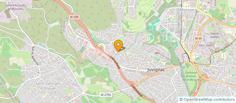 localisation de l'entreprise ELYFORMA  JUVIGNAC