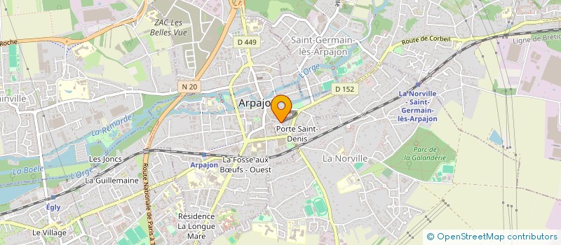 localisation de l'entreprise ELYIA VRAC  ARPAJON