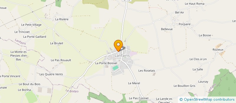 localisation de l'entreprise ELYN  LANFAINS