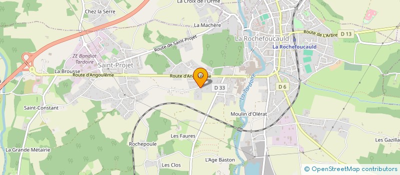 localisation de l'entreprise ELYNE SCI  LA ROCHEFOUCAULD-EN-ANGOUMOIS