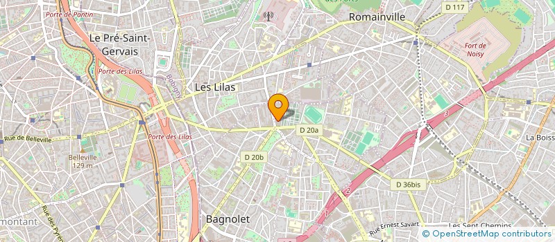 localisation de l'entreprise ELYNEINPARIS à BAGNOLET