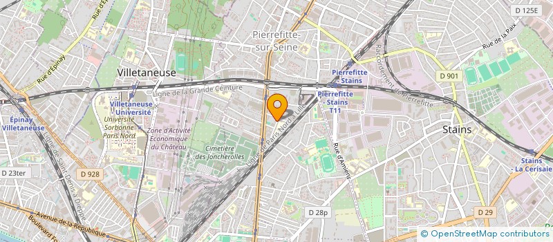localisation de l'entreprise ELYNN à PIERREFITTE-SUR-SEINE