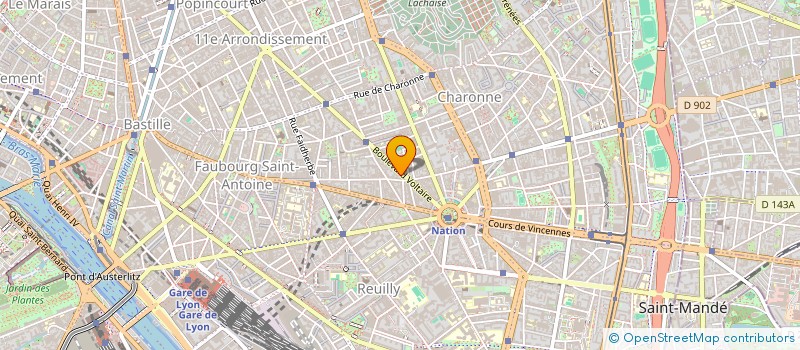 localisation de l'entreprise ELYO à PARIS
