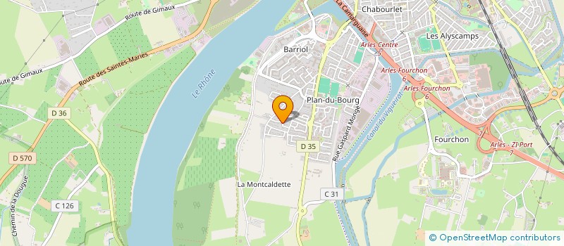 localisation de l'entreprise ELYO à ARLES