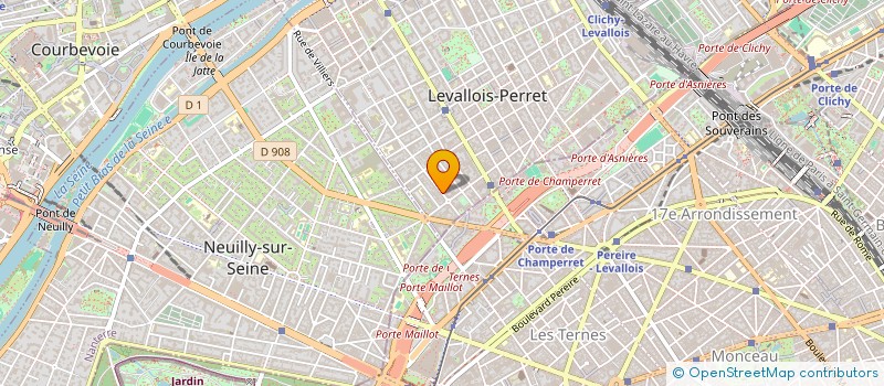 localisation de l'entreprise ELYO RH à LEVALLOIS-PERRET