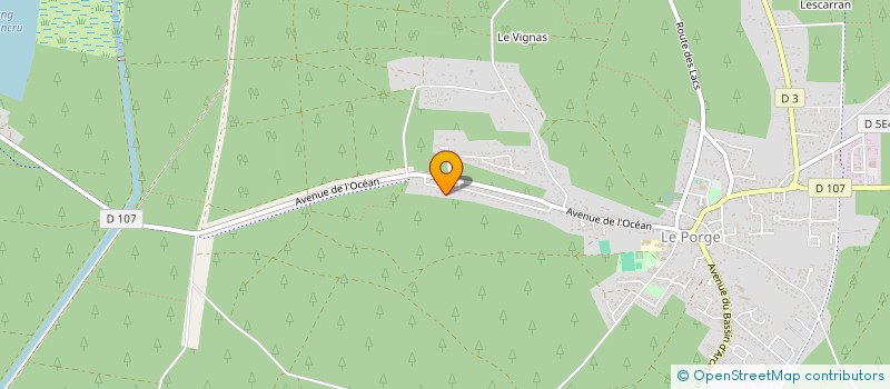 localisation de l'entreprise ELYOGA  LE PORGE