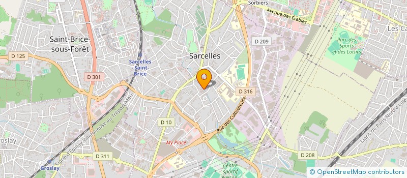 localisation de l'entreprise ELYOMI  SARCELLES