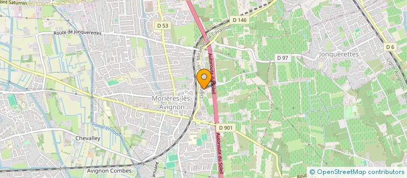 localisation de l'entreprise ELYON HOLDING  MORIERES-LES-AVIGNON