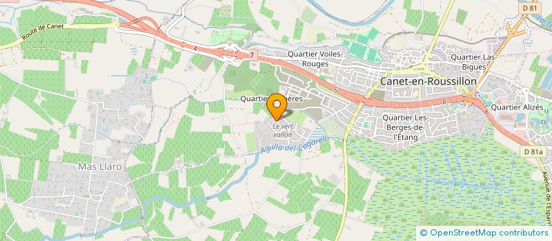 localisation de l'entreprise ELYOSIS à CANET-EN-ROUSSILLON