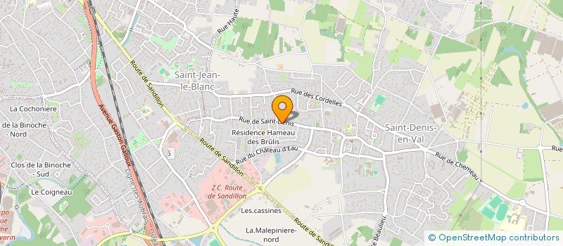 localisation de l'entreprise ELYOT à SAINT-DENIS-EN-VAL