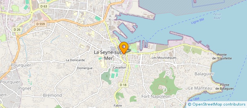 localisation de l'entreprise ELYOTT IMMOBILIER à LA SEYNE-SUR-MER
