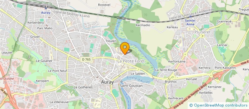 localisation de l'entreprise ELYPHIA à AURAY