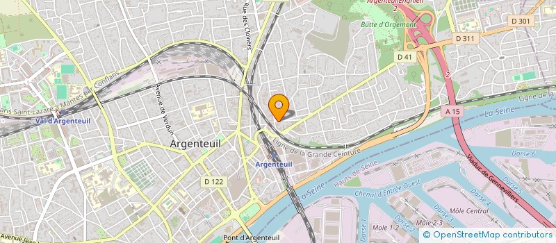 localisation de l'entreprise ELYPSE AMBULANCES 2000 à ARGENTEUIL