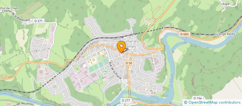 localisation de l'entreprise ELYPSE SARL  BAUME-LES-DAMES