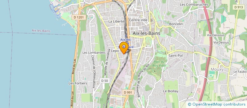 localisation de l'entreprise ELYPTIA  AIX-LES-BAINS