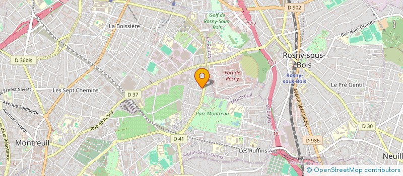 localisation de l'entreprise ELYPTIC MUSIC à MONTREUIL