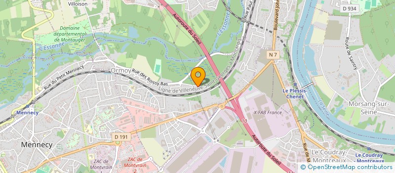 localisation de l'entreprise ELYRA  ORMOY