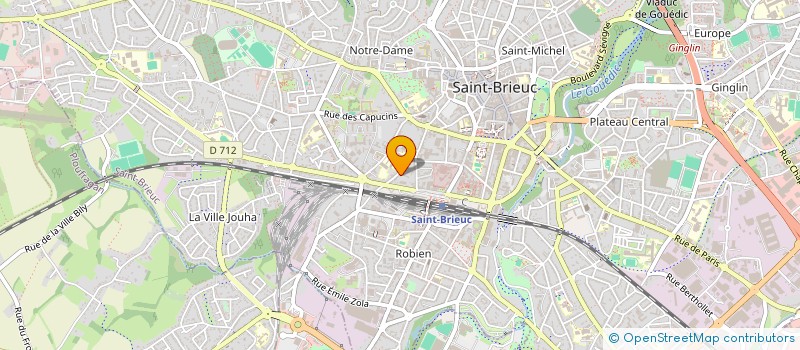localisation de l'entreprise ELYRYS à SAINT-BRIEUC