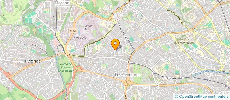 localisation de l'entreprise ELYS à MONTPELLIER
