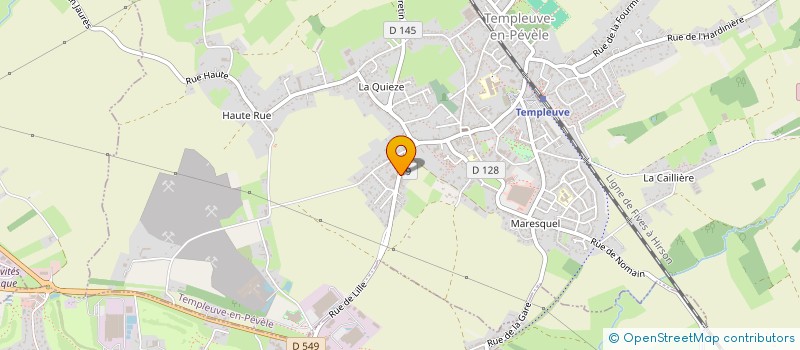 localisation de l'entreprise ELYS MEUBLES à TEMPLEUVE EN PEVELE