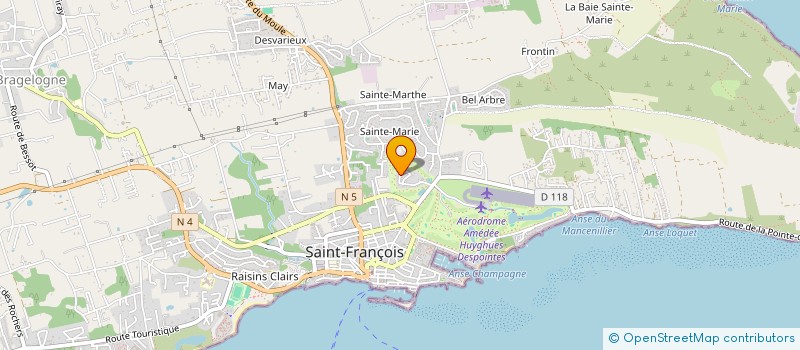 localisation de l'entreprise ELYSA  SAINT-FRANCOIS