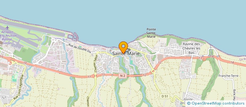 localisation de l'entreprise ELYSA à SAINTE-MARIE