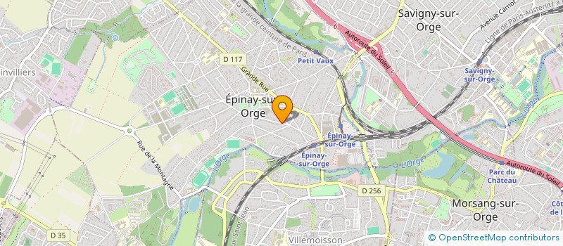 localisation de l'entreprise ELYSABETH  EPINAY-SUR-ORGE