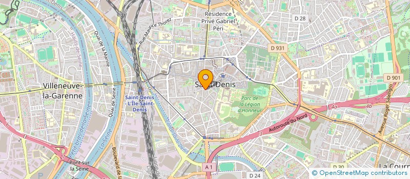 localisation de l'entreprise ELYSAM à SAINT-DENIS