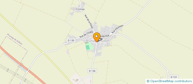 localisation de l'entreprise ELYSANEPHTYS à PRUNAY-LE-GILLON