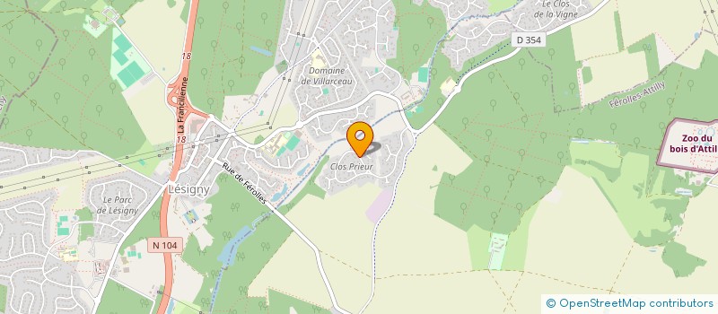 localisation de l'entreprise ELYSASHA  FEROLLES-ATTILLY