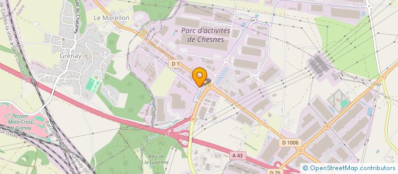 localisation de l'entreprise ELYSE  SAINT-QUENTIN-FALLAVIER