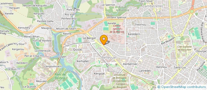 localisation de l'entreprise ELYSE  BREST