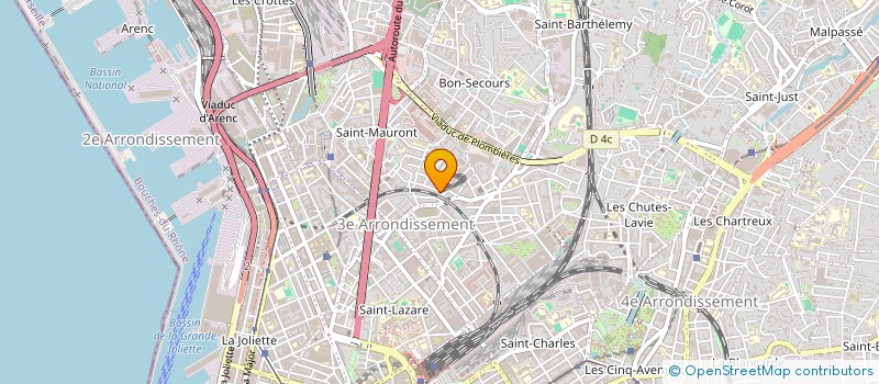localisation de l'entreprise ELYSE à MARSEILLE