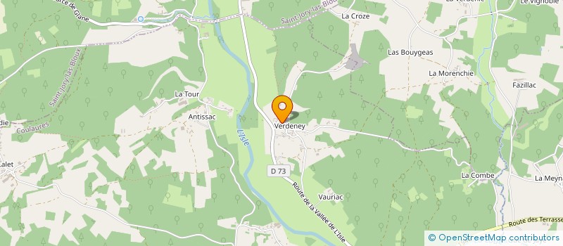 localisation de l'entreprise ELYSE à COULAURES