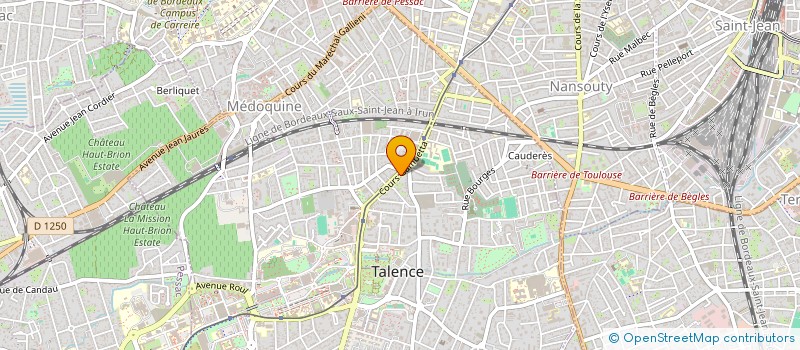 localisation de l'entreprise ELYSEA IMMOBILIER  TALENCE