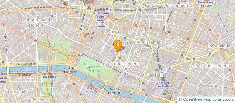 localisation de l'entreprise ELYSEA TRAVEL COMPANY à PARIS