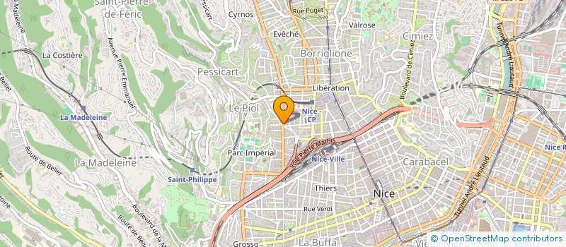 localisation de l'entreprise ELYSEE COIFFURE à NICE