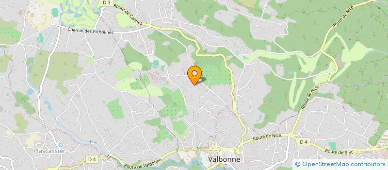 localisation de l'entreprise ELYSEE D'OPIO  OPIO