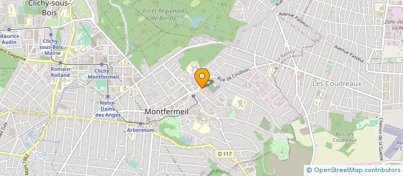localisation de l'entreprise ELYSEE D'OR à MONTFERMEIL