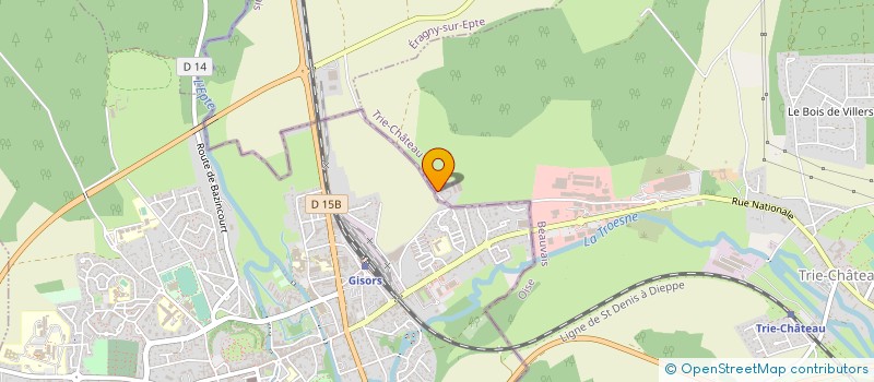 localisation de l'entreprise ELYSEE FERMETURES  TRIE-CHATEAU