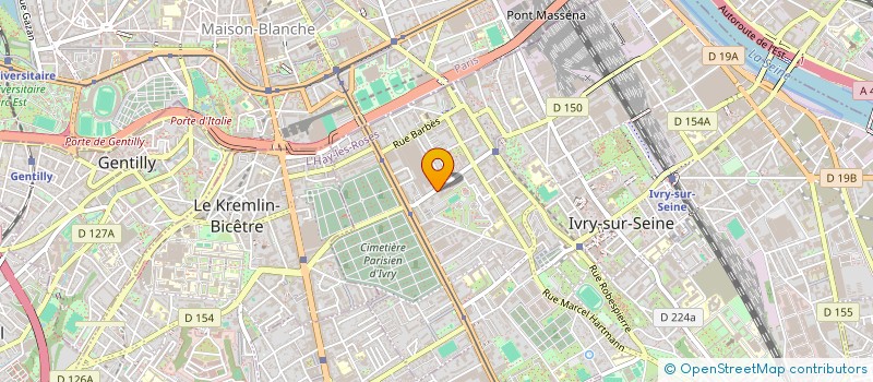 localisation de l'entreprise ELYSEE MULTI SERVICE SECURITE PRIVEE à IVRY-SUR-SEINE