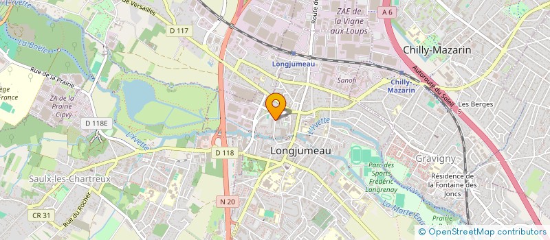 localisation de l'entreprise ELYSEE PARADOXE à LONGJUMEAU