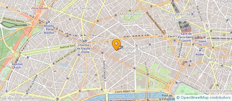 localisation de l'entreprise ELYSEE SHOPPING à PARIS