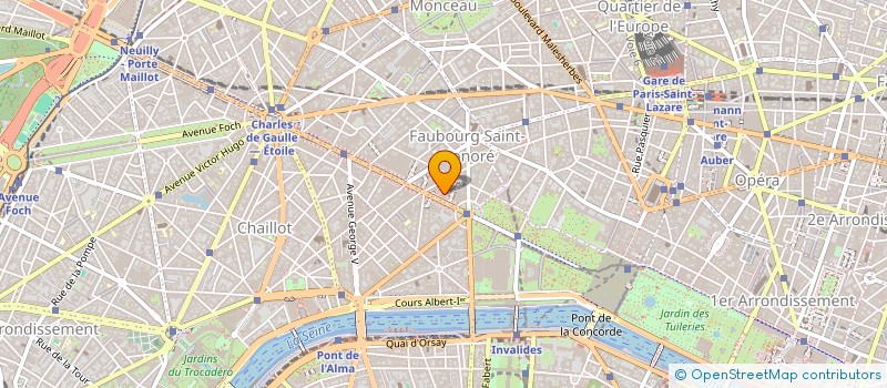 localisation de l'entreprise ELYSEE TRAITEUR à PARIS
