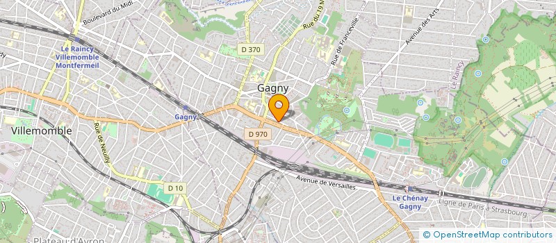 localisation de l'entreprise ELYSEE TRAVEL  GAGNY