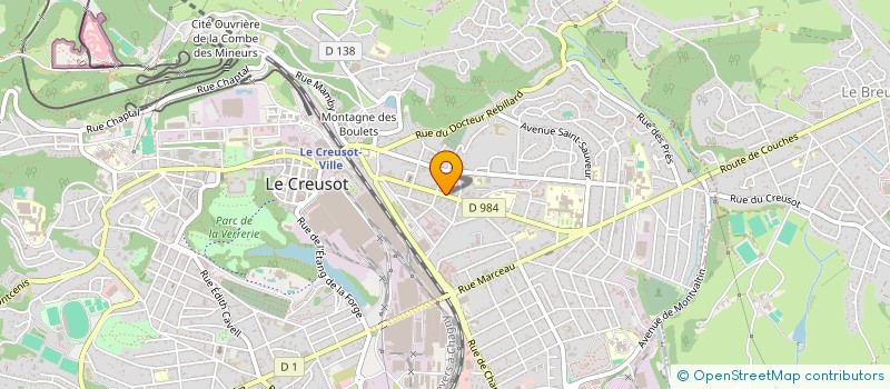 localisation de l'entreprise ELYSEES à LE CREUSOT