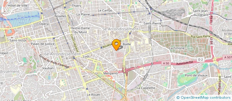 localisation de l'entreprise ELYSEES BARBER à MARSEILLE