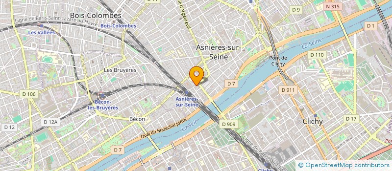 localisation de l'entreprise ELYSEES CONCORDE à ASNIERES-SUR-SEINE